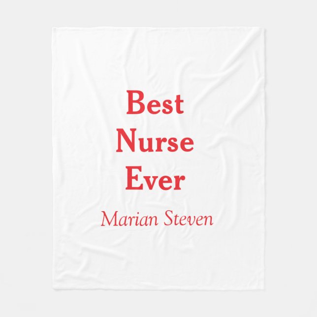 Manta Polar Best nurse ever medical professional paramedical d (Anverso)