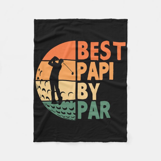 Manta Polar Best Papi By Par Golfing Funny Golf Golfer  (Anverso)