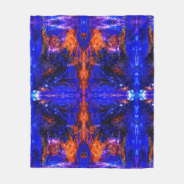 Manta Polar Bestia Azul Corriendo Fuego