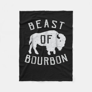 Manta Polar Bestia De Bourbon Bebiendo Whiskey