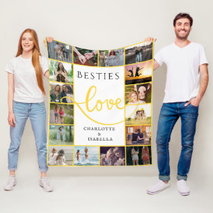 Manta Polar Besties Forever 16-Collages de fotos
