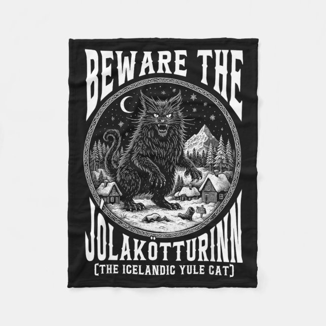 Manta Polar Beware The Jolakotturinn Yule Cat Icelandic Christ (Anverso)