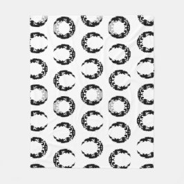 Manta Polar Bewitando la silueta de luna de negro