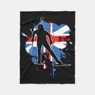 Manta Polar Biatlón de Bandera de Gran Bretaña - Biatlón Britá