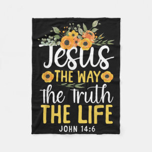 Manta Polar Biblia Cristiana Verse Fe Dios Flor Jesús El W