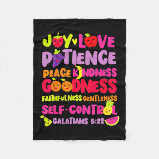 Manta Polar Biblia Cristiana Verse Fruta Del Espíritu Dios Jes