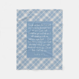 Manta Polar Biblia personalizable Verse Isaiah 41:10, 13