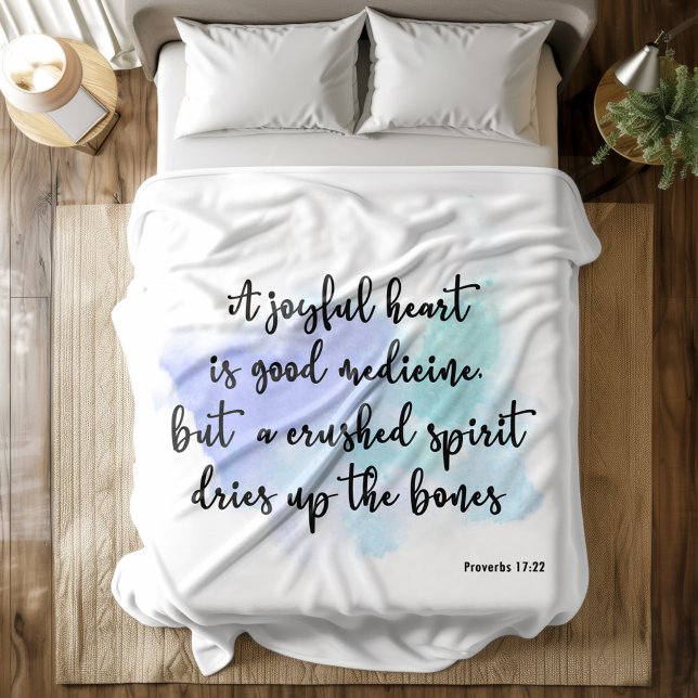 Manta Polar Biblia verso Pincel azul Fleece Blanket (Subido por el creador)