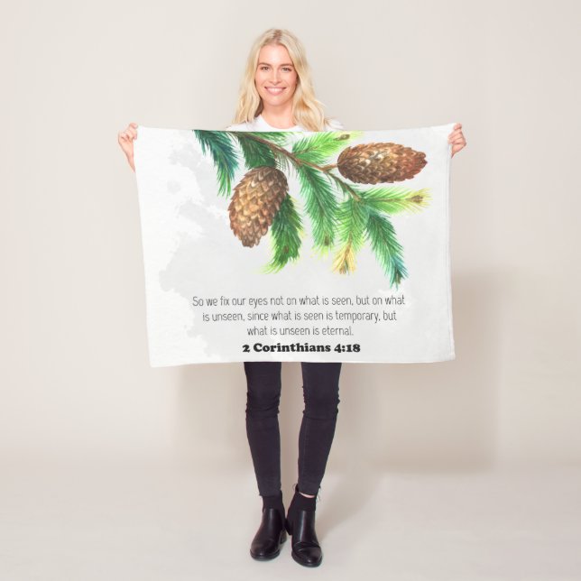 Manta Polar Bíblica verso Pine Fleece Blanc (In situ)