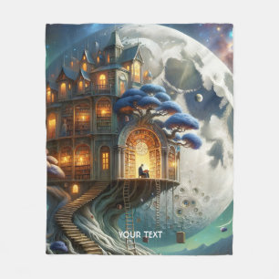 Manta Polar Biblioteca Fantasy Cute Boy Moon