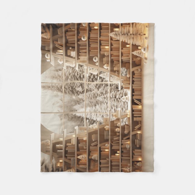 Manta Polar Biblioteca Wintery (Anverso)