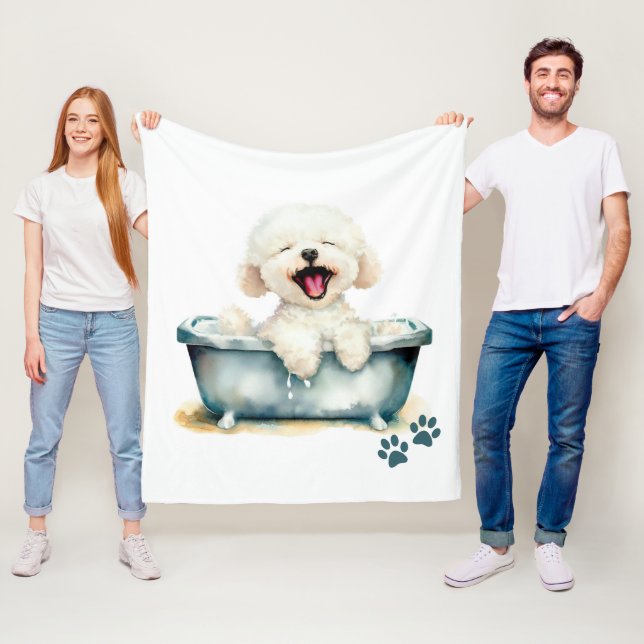 Manta Polar Bichon Frise Dog (In situ)