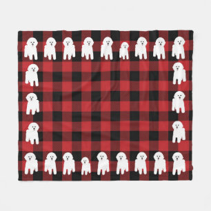Manta Polar Bichon Frise Fleece Blanket