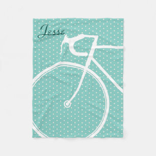 Manta Polar bici verde del polkadot del bluee