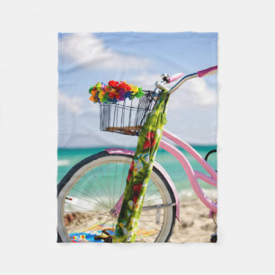 Manta Polar Bicicleta en la playa el   Miami, la Florida