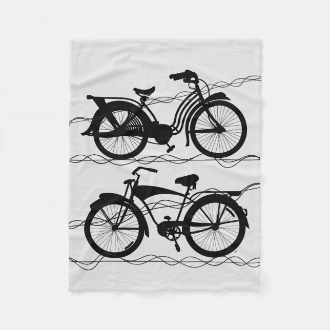 Manta Polar Bicicleta Negro 1 (Anverso)