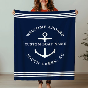 Manta Polar Bienvenida a bordo de un barco Personalizado moder