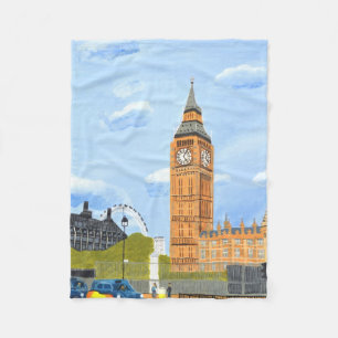 Manta Polar Big Ben London Fleece Blanket