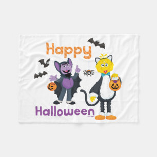 Manta Polar Big Bird and Count   Feliz Halloween