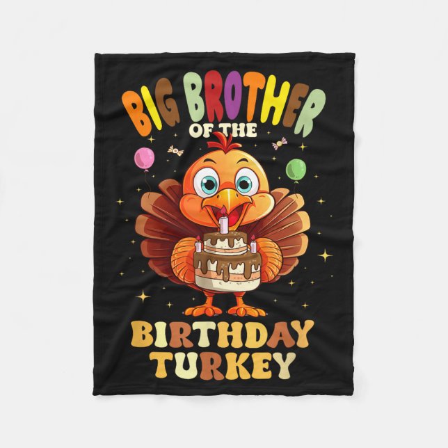 Manta Polar Big Brother Of The Birthday Turkey Family 1st Birt (Anverso)