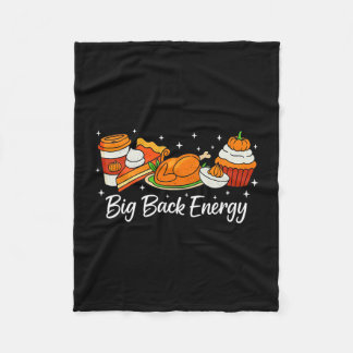 Manta Polar Big Ck Energy Thanksgiving Turkey Pumpkin Pie Fall