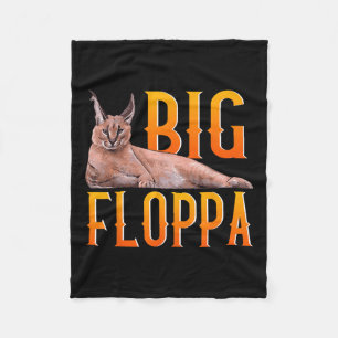 Manta Polar Big Floppa Meme lindo gato caracal