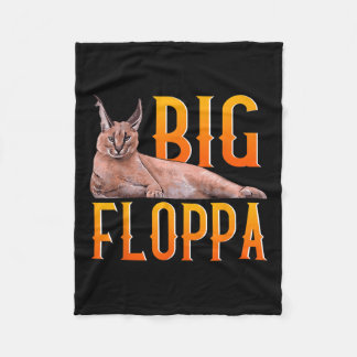 Manta Polar Big Floppa Meme lindo gato caracal