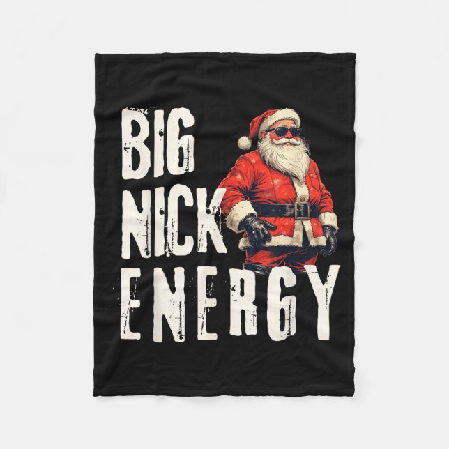 Manta Polar Big Nick Energy Funny Santa Christmas  (Anverso)