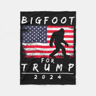 Manta Polar Bigfoot para Trump - Vota Trump Divertido Sasquatc
