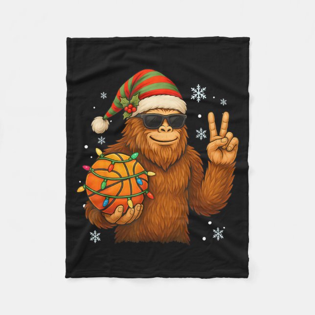 Manta Polar Bigfoot Santa Basketball Christmas  (Anverso)