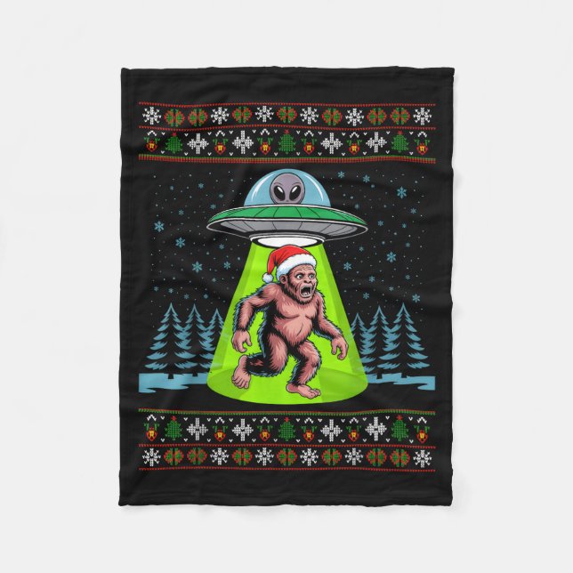 Manta Polar Bigfoot Santa Ufo Sasquatch Funny Ugly Christmas S (Anverso)