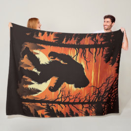 Manta Polar Bigfoot Sasquatch Bosque Atardecer