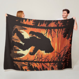 Manta Polar Bigfoot Sasquatch Bosque Atardecer