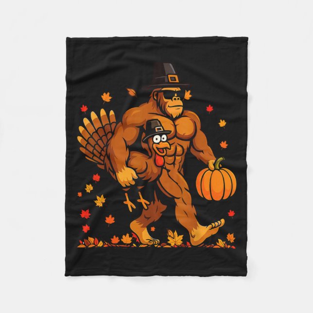 Manta Polar Bigfoot Thanksgiving Turkey Funny Thanksgiving Sas (Anverso)