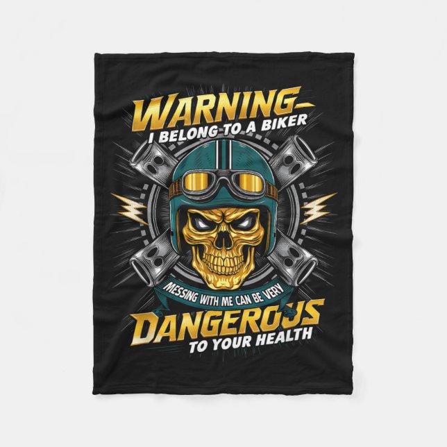 Manta Polar Biker Girlfriend Wife I Belong To A Biker Valentin (Anverso)