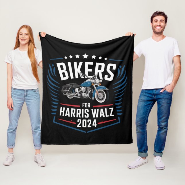 Manta Polar Bikers Para Harris Walz 2024 Harris Waltz 2024 (In situ)