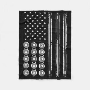 Manta Polar Billard Usa America Flag Pool Billiards