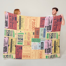 Manta Polar Billetes de cenima antiguos y únicos occidentales 