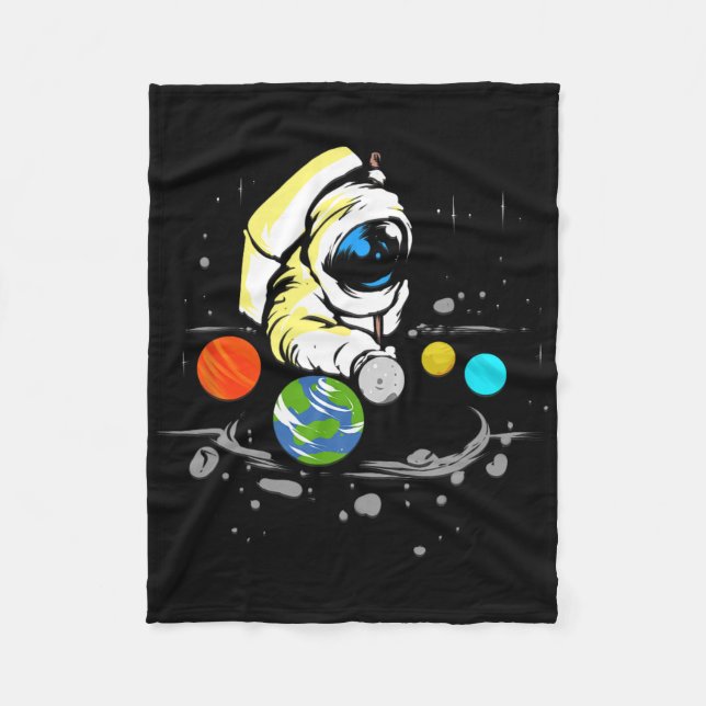 Manta Polar Billiard Player Astronauta Snooker Billiard Gift (Anverso)