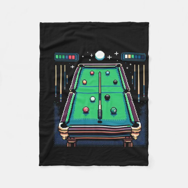 Manta Polar Billiards de 8 bits de pot pixelado (Anverso)