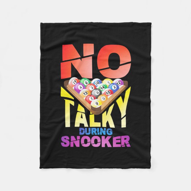 Manta Polar Billiards Player | No Talky During Snooker (Anverso)