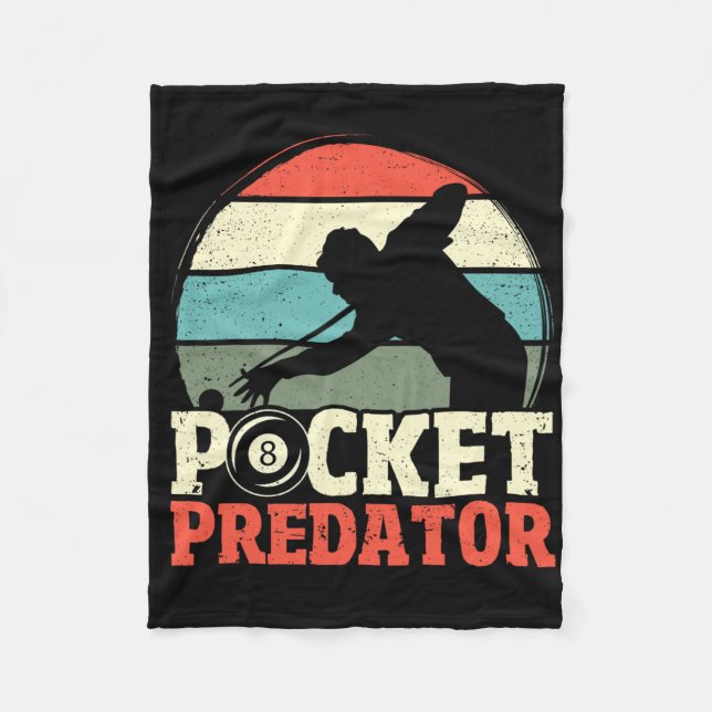 Manta Polar Billiards Pocket Predator 8 Ball Funny Hombres Ret (Anverso)