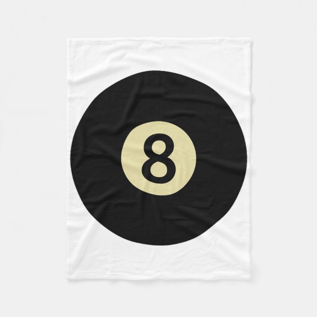 Manta Polar Billiards Snooker Pool Ll Número 8 Billiard Player (Anverso)