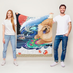 Manta Polar BINDI CHOWABUNGA - Funda de pulpa de vaca/manta de