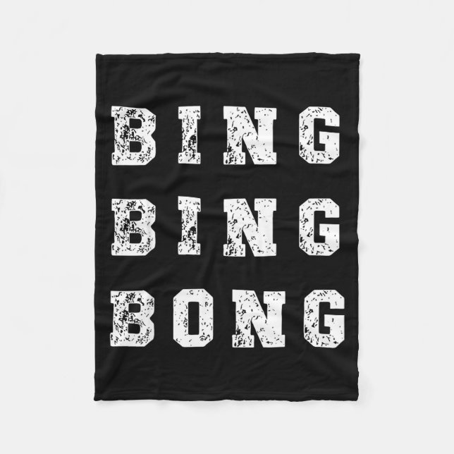 Manta Polar Bing Bing Bong Funny Retro Distressed Quote  (Anverso)