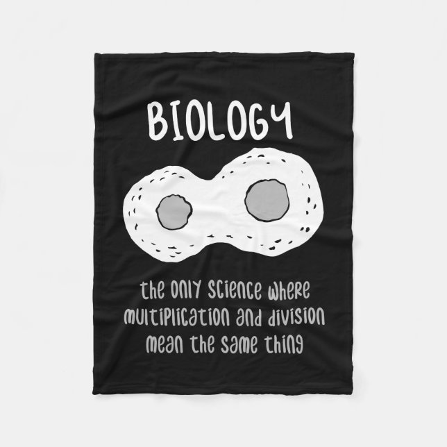 Manta Polar Biología - La biología El único regalo científico (Anverso)