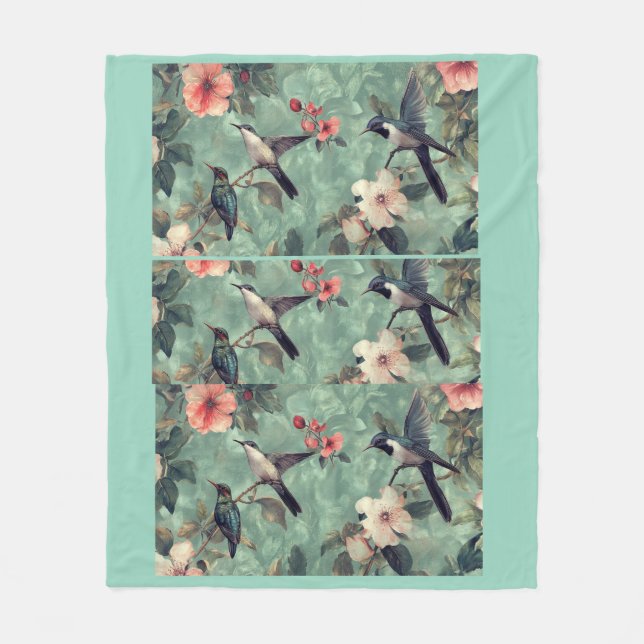 Manta Polar Bird Blanket (Anverso)