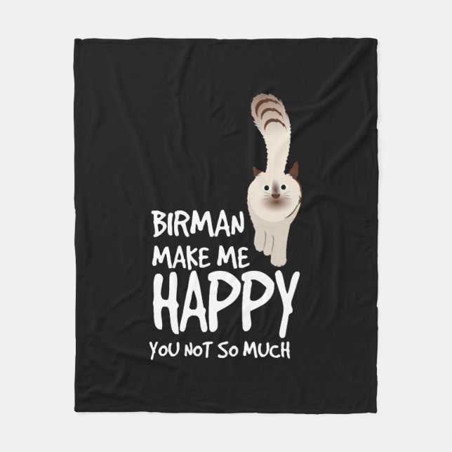 Manta Polar Birman Cat (Anverso)