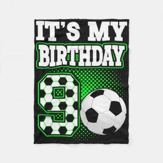 Manta Polar Birthday Boy Tees 9 Soccer Its My 9th Birthday Boy