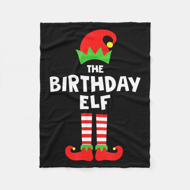 Manta Polar Birthday Elf Matching Group Family Holiday Christm (Anverso)